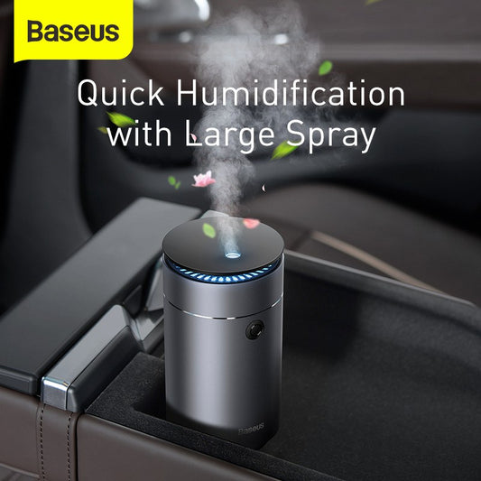 Baseus Car Diffuser Humidifier - Air Freshener with LED Light For Car with Essential Oil Aromatherapy Diffuser